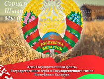 Дань уважения государственным символам Беларуси 